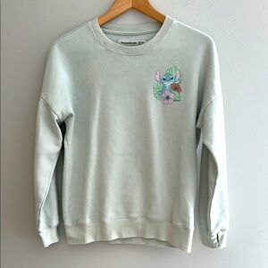 Abercrombie kids Light Gray Sweatshirt with Cartoon Graphic